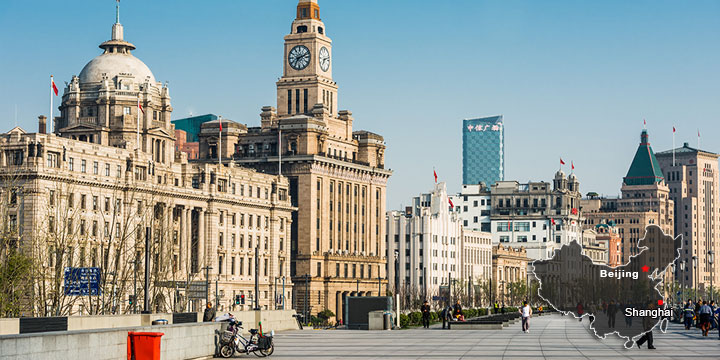 landmarks in shanghai-the bund