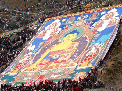 Shoton Festival in Tibet